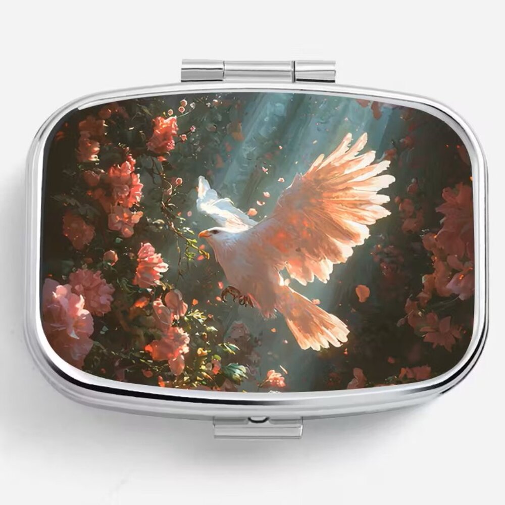 SALE -  1pc   Pink Flying Bird Pill Box